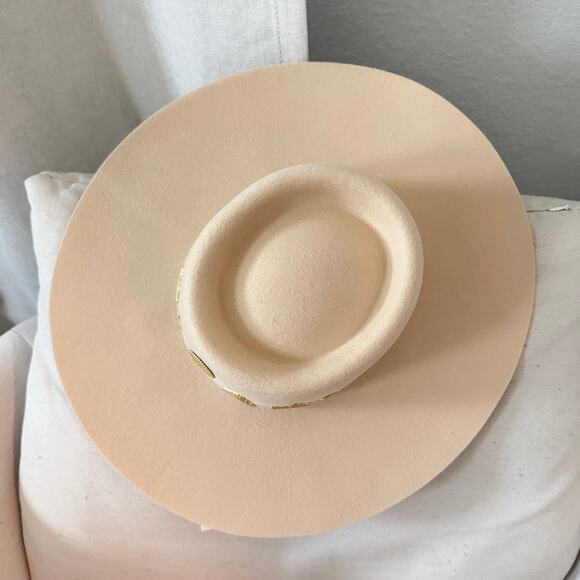 NWT Lack of Color Seaside Trimmed Boater Hat in Ivory Size Small (55cm) main image 5